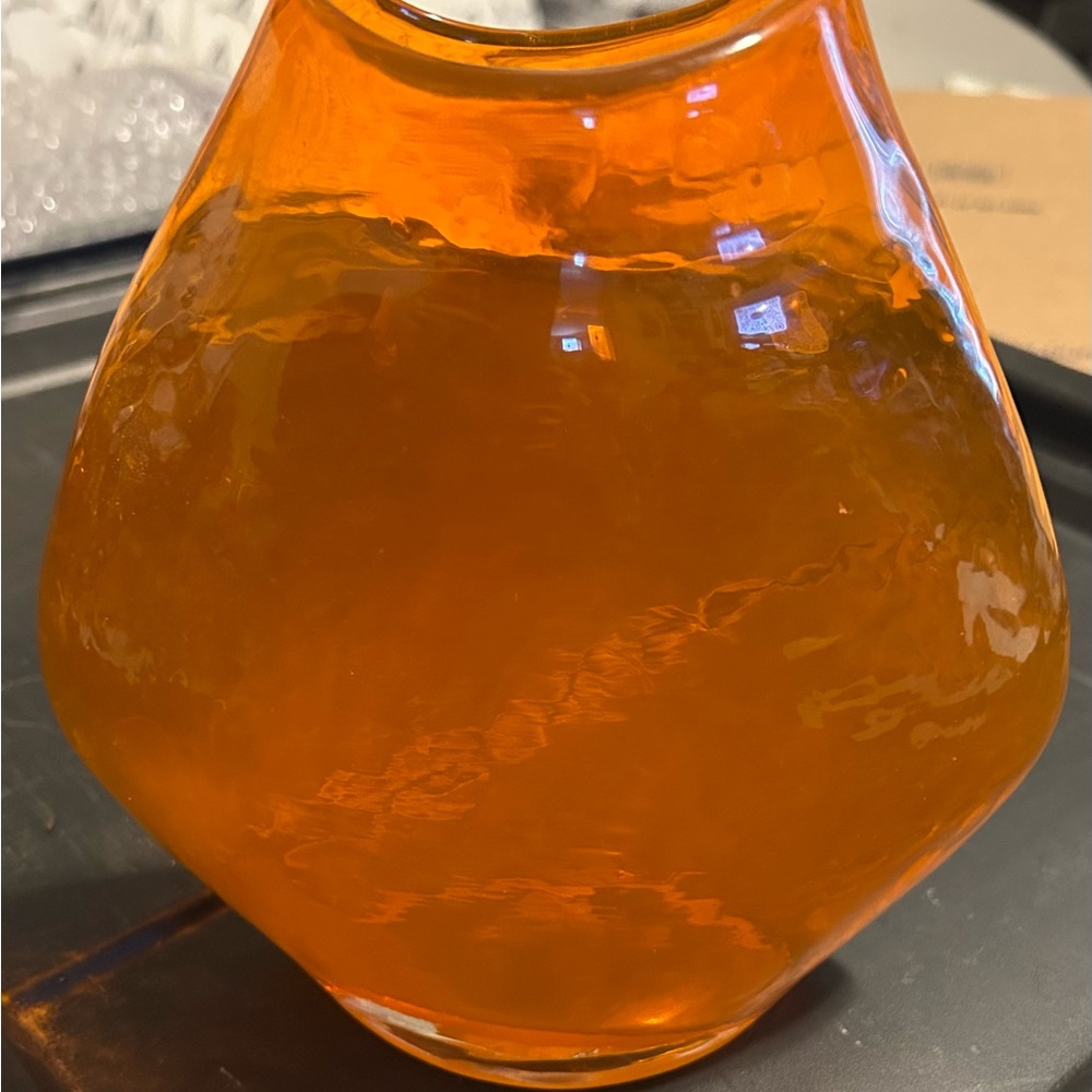 Orange Glass Vase